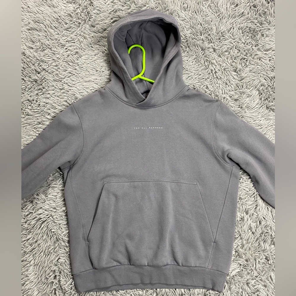 Lululemon Steady State Hoodie Mens XS Gray Boxy Runners Edition